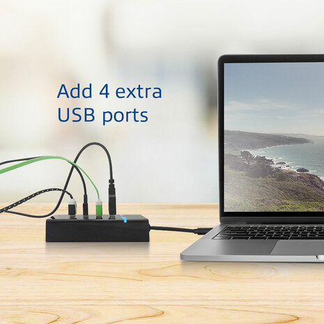 ACT 4 Poorts USB 3.0 Hub