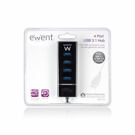 ACT 4 Poorts USB 3.0 Hub