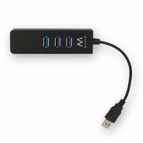 3 Poorts USB 3.1 Hub met Gigabit netwerkpoort