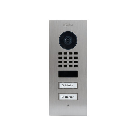 DoorBird D1102V IP Video Doorstation Inbouw 2 call buttons
