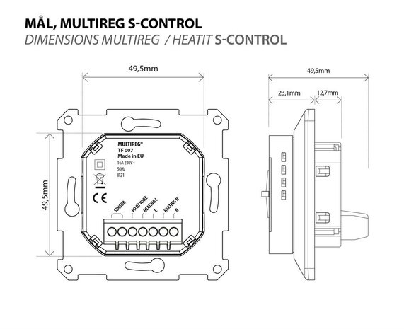 Multireg S-Control thermostaat