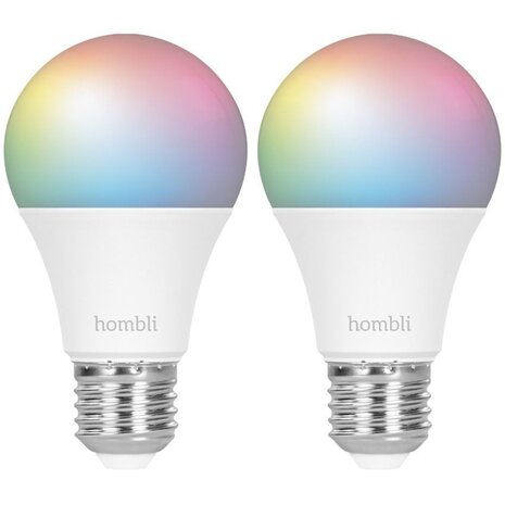 Hombli Slimme lamp RGB + CCT (E27 9W wifi) 2-pack