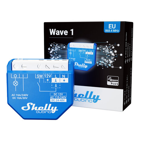 Shelly Qubino Wave 1 Relay 16A Z-Wave Plus