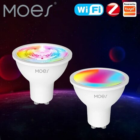 Moes GU10 Smart Bulb RGBW Zigbee