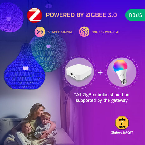 Nous E27 Smart Bulb RGBW Zigbee