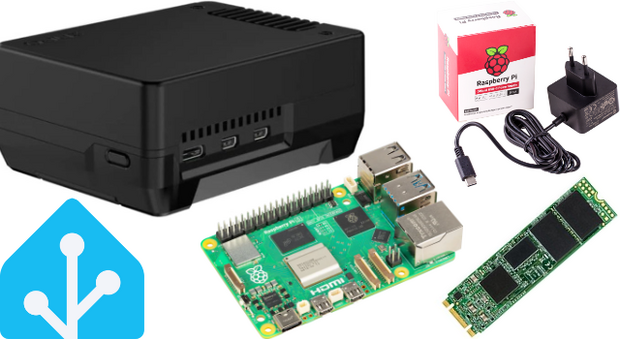 HAshop Home Assistant Raspberry Pi 5 4GB Kit Pro