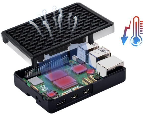 Pi 5 case open