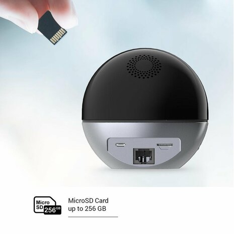 Ezviz C6W - 4 MP Wi-Fi Pan-Tilt 360° Beveiligingscamera - Voor binnen - Zwart