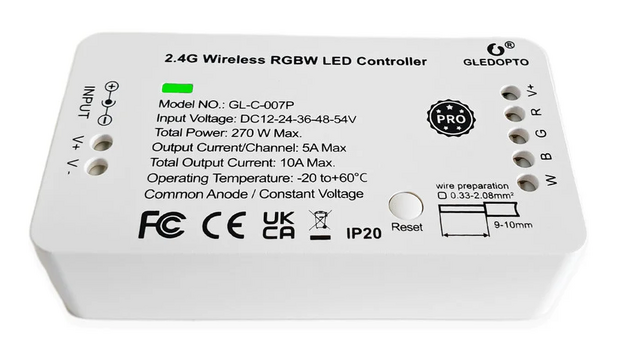 Gledopto Zigbee Pro RGBW LED controller 