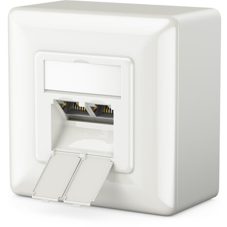 Datawandcontactdoos CAT6 2-Voudig