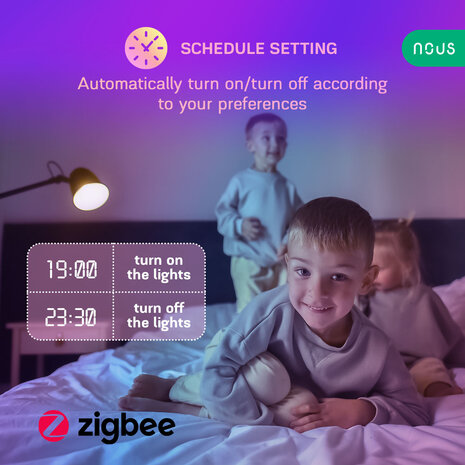 Nous E27 Smart Bulb RGBW Zigbee 4-pack