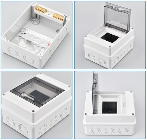 Opbouwzekeringkast voor 5 modules IP65
