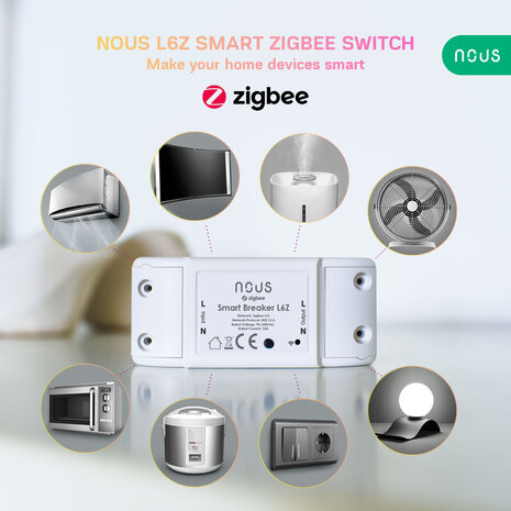 Nous Slimme Zigbee Schakelaar