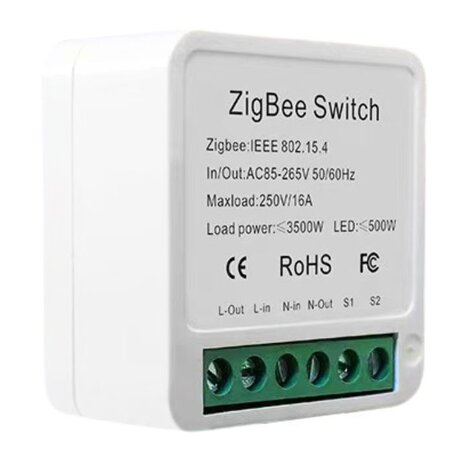 SmartWise Mini ZB Slimme Zigbee Schakelaar
