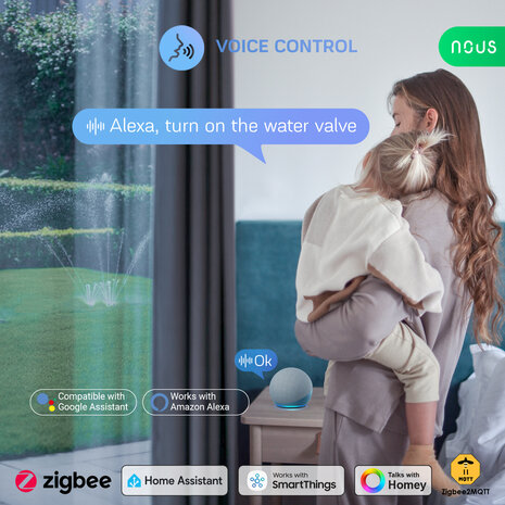 Nous slimme water-afsluitkraan Zigbee