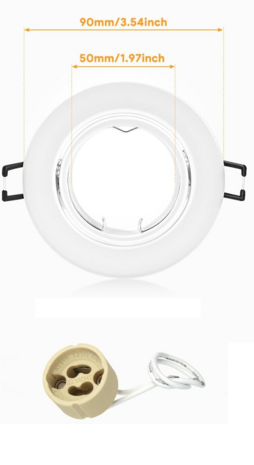 Inbouw LED-spot GU10 kantelbaar Wit