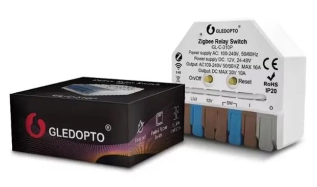 Gledopto Relay Switch Zigbee + RF