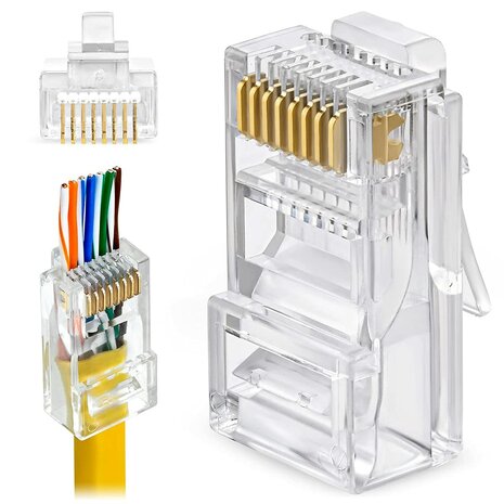 RJ45 netwerkplug (10 stuks)