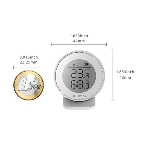 Heiman Temperatuur en Luchtvochtigheid sensor Matter-over-Thread