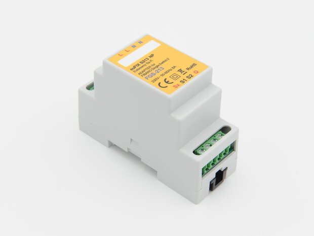 Adapter S213 NP voor DIN TH35-rail tbv Fibaro Enkele Schakelaar 2 FGS213