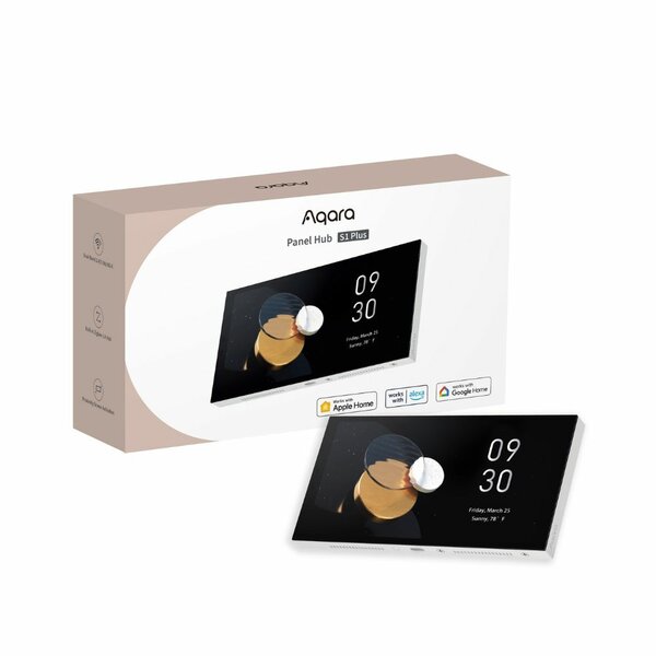 Aqara S1 Plus Panel Hub EU bedieningspaneel, slim touchscreen met wandschakelaar