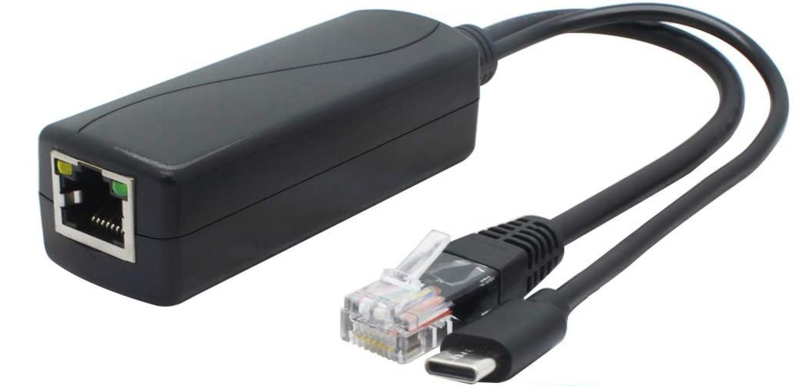 PoE splitter 5 volt USB-C 