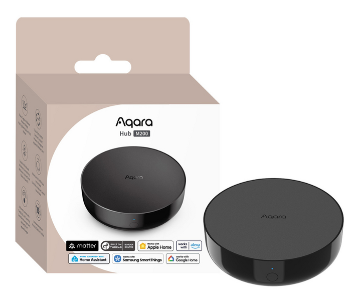Aqara Hub M200 smart home hub, compact basisstation voor Zigbee, Thread en Matter