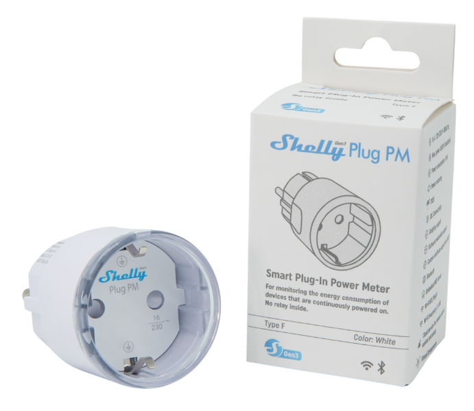 Shelly Plug PM Gen3 - Wit hashop.nl