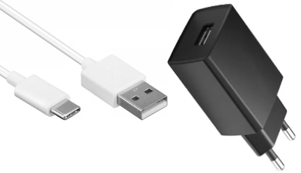 USB Oplader 10 watt + USB-C naar USB-A kabel - 1 meter