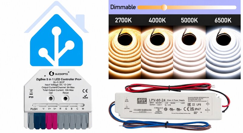 Home Assistant COB-LED set