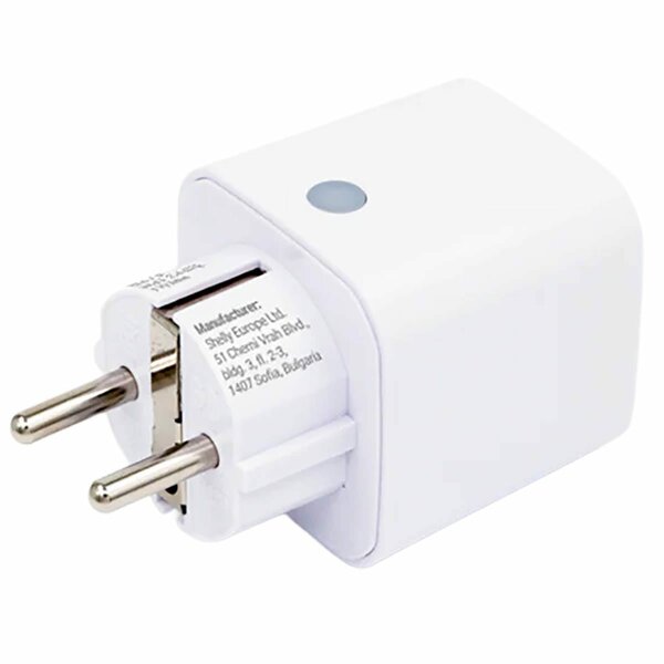 Shelly Plug M Gen3 &ndash; Slimme stekker met energiemeting, Wi-Fi + Bluetooth, Matter-compatibel, wit