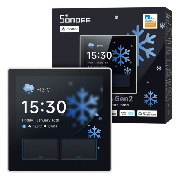 SONOFF NSPanel Pro Gen2 &ndash; Smart Home Bedieningspaneel met Zigbee &amp; Matter - Wit hashop.nl