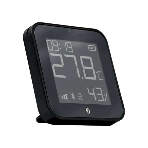 Shelly BLU H&amp;T Display ZB &ndash; Slimme Zigbee Temperatuur- en Luchtvochtigheidssensor met Display - Zwart hashop.nl