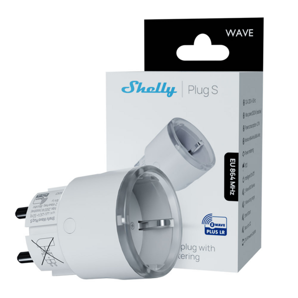 Shelly Wave Plug S LR - Wit