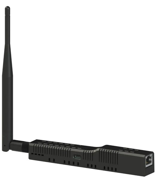 SMLIGHT SLZB-06p10U Zigbee-adapter, smalle zwarte module met externe antenne