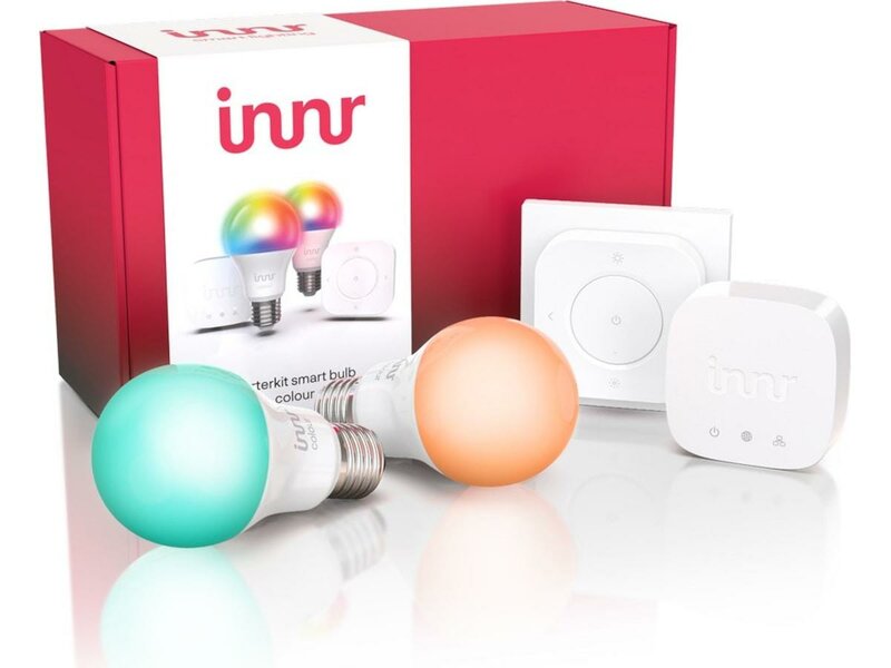 Starterkit Smart Bulb Color slimme lampenset, complete set met bridge en wandzender