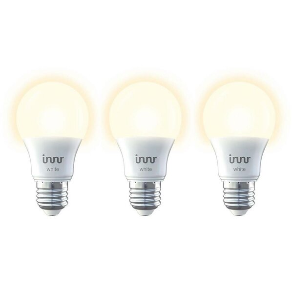 Slimme E27 LED-lamp &ndash; Warmwit &ndash; Zigbee &ndash; 3-pack, drie witte lampen met E27-fitting