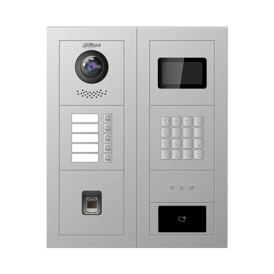 Video-intercom hoofdmodule in modulaire behuizing voor inbouw of opbouw