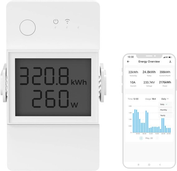 Sonoff POWR320D Slimme Wifi Energie-tussenmeter