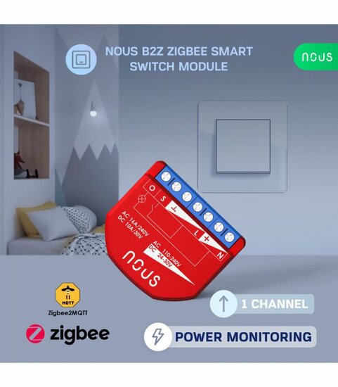 Nous Single Switch Zigbee PM