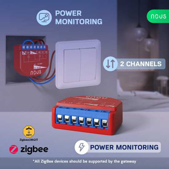 Nous Double Switch Zigbee PM