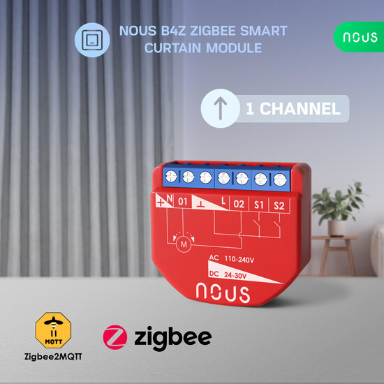 Nous Rolluik Module Zigbee