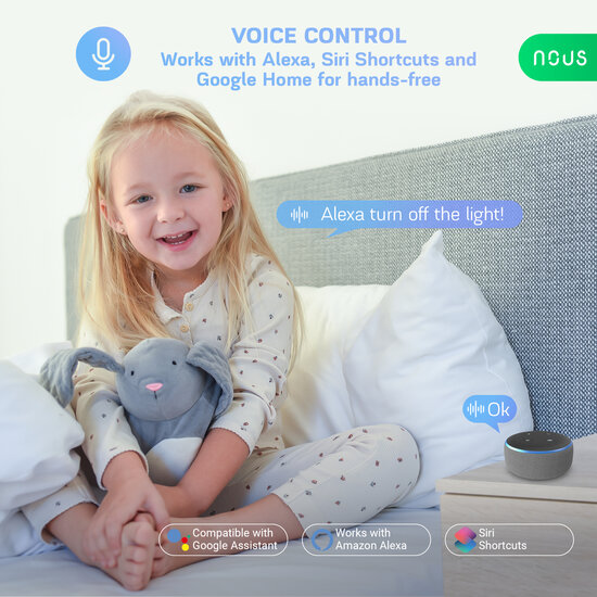 Nous E27 Smart Bulb RGB Wifi Matter 2-pack