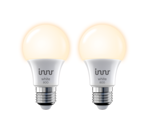 Innr Slimme Lamp Warmwit E27 800lm 2-pack hashop.nl