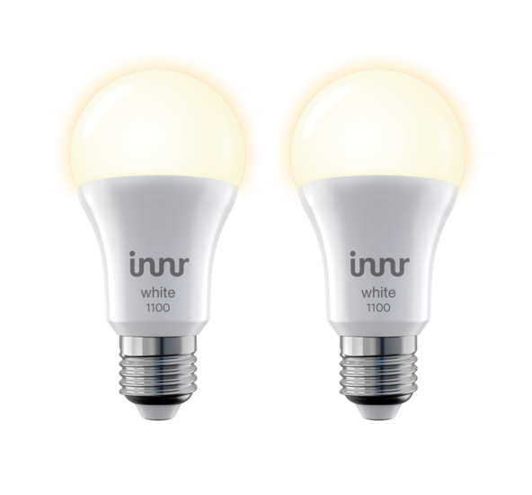 Innr Slimme Lamp Warmwit E27 1100lm 2-pack hashop.nl