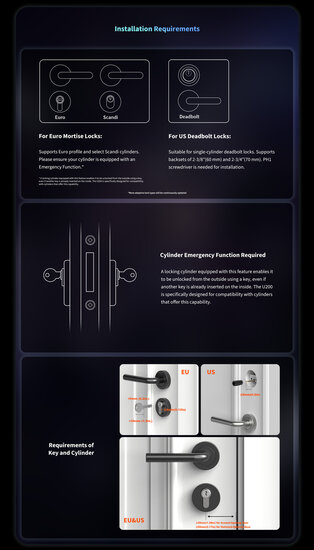 Aqara Smart Lock U200 Kit - Zwart hashop.nl