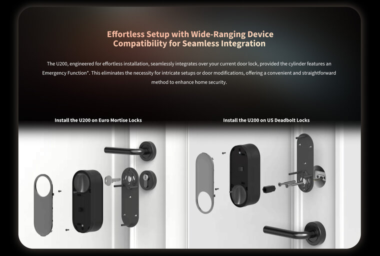Aqara Smart Lock U200 Kit - Zwart hashop.nl