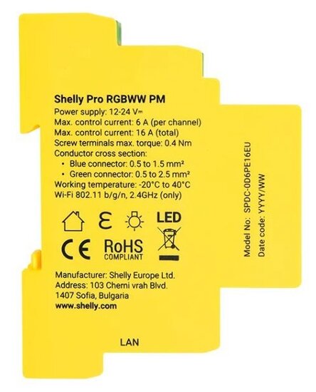 Shelly Pro RGBWW PM