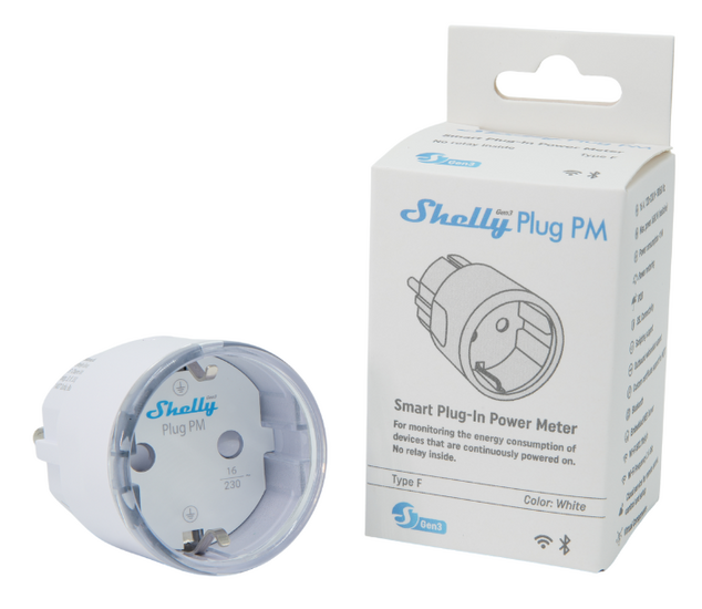 Shelly Plug PM Gen3 - Wit hashop.nl