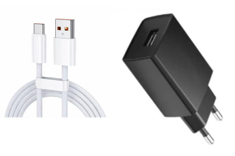 USB Oplader 10 watt + USB-C naar USB-A kabel - 1 meter